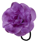 Purple Flower Hair Tie