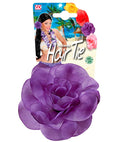 Purple Flower Hair Tie