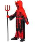 Burning Devil Reaper  Tunic, Hooded Capelet 