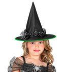 Witch Hats With Silver  Stars Tulle Child Size -3 Colors Ass.
