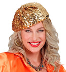 Gold Sequin Basco Hat