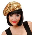 Gold Sequin Basco Hat