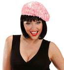 Pink Sequin Basco Hat