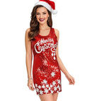 Sequin Dress Merry Christmas