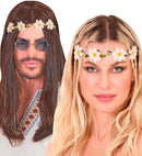 Headband Flowers White 