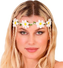 Headband Flowers White 