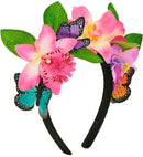 Headpiece Flowers & Butterflies 