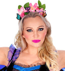 Headpiece Flowers & Butterflies 