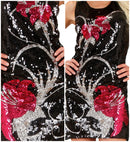 Sequin Dress Flowers