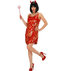 Sequin Dress Red-Gold