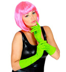 Neon Green Long Gloves - 40 Cm