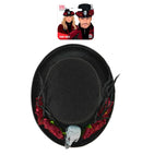 Top Hat Voodoo Vulture Skull & Flowers 12 Cm