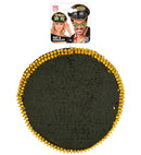 Hat Festival Spiked With Jewels & Spiked Kaleidoscopic Goggles Reversible Sequin Black/Gold 