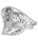 Hat Festival Studded With Jewels Sequin Silver 