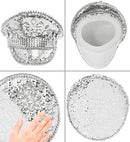 Hat Festival Studded With Jewels Sequin Silver 