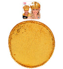 Hat Festival Studded With Jewels Sequin Gold 