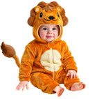 Lion Plush Velvet  Hooded Jumpsuit 