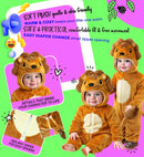 Lion Plush Velvet  Hooded Jumpsuit 