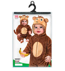 Monkey Plush Velvet  Hooded Jumpsuit 