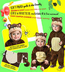Squirrel Plush Velvet  Hooded Jumpsuit 