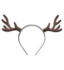 Flocked Reindeer Horns