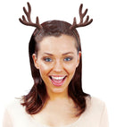 Flocked Reindeer Horns