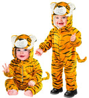 Tiger Plush Velvet  Hooded Jumpsuit 
