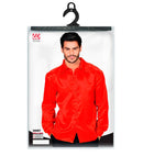 Satin Red 70S Disco Shirt