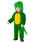 Dinosaur Plush Velvet  Hooded Jumpsuit 