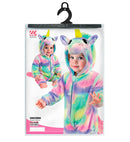 Unicorn Plush Velvet Rainbow  Hooded Jumpsuit 