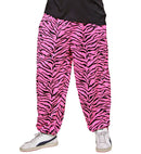 80'S Baggy Pants - Pink Zebra