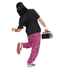 80'S Baggy Pants - Pink Zebra