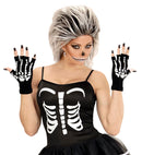 Fingerless Skeleton Gloves In Wool