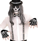 Fingerless Skeleton Gloves In Wool