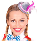 Felt Mini Bavarian Fedora With Edelweiss & Feathers