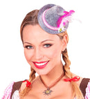 Felt Mini Bavarian Fedora With Edelweiss & Feathers