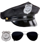 Police Officer Set  Hat, Glasses, Badge 