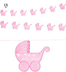 Pink Baby Stroller Garland 2,75 M