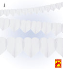 White Heart Garland 3 M - Flame Retardant
