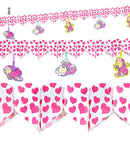 Printed Pink Hearts Garland With Babies 3 M