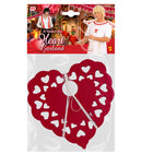 Red Heart Garland 4 M - Flame Retardant