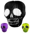 Skull Lampion Ø 25 Cm - 3 Colorsass. - Flame Retardant