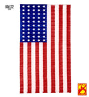 U.S.A. Pleated Paper Flag 68 X 122 Cm - Flame Retardant