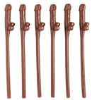 Set Of 6 Afro Willy Sipping Straws
