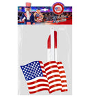 Red U.S.A. Flag Paper Fan 50 Cm