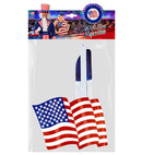 Blue U.S.A. Flag Paper Fan 50 Cm