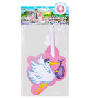 Pink Stork With Baby Paper Fan 50 Cm