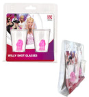 Set Of 2 Willy Shot Glasses