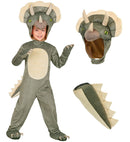 Triceratops  Jumpsuit, Hooded Mask 