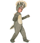 Triceratops  Jumpsuit, Hooded Mask 